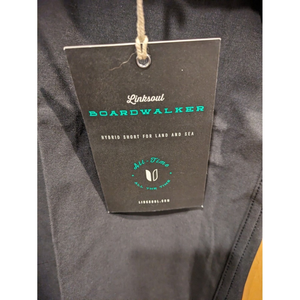 Linksoul Men's Board Shorts  Size 40 True Black  Nwt‎ Board Walker - Picture 3 of 3